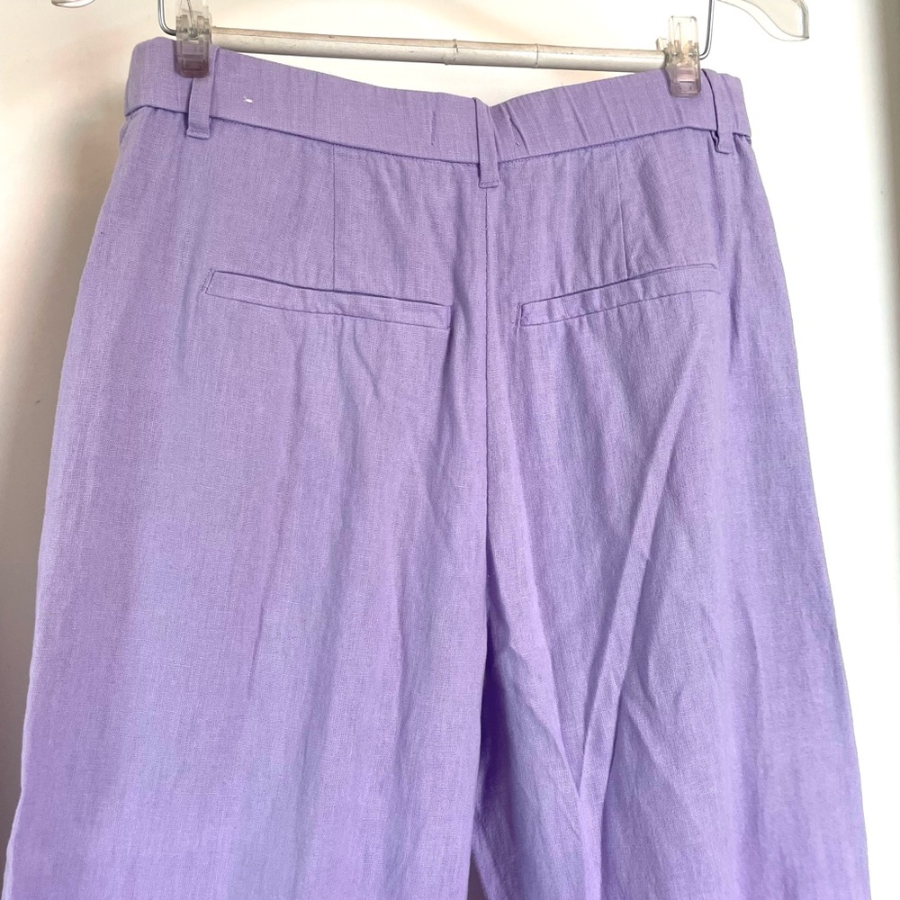 Abercrombie Linen blend trousers in Lilac - Picture 4 of 6